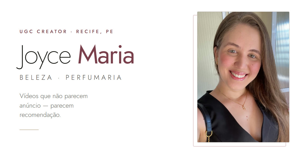 Joyce Maria · UGC Creator
